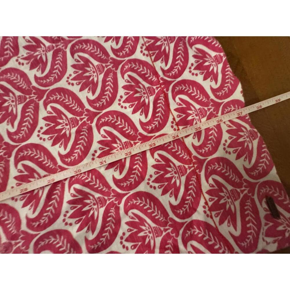 Pink and White Patterned Casual Dress with 3/4 Sleeves - Picture 4 of 8